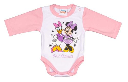 Disney Minnie mintával nyomott hosszú ujjú baba body