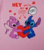 Rövid ujjú lányka póló Stitch mintával