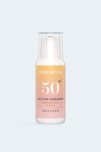 Dora Natura Naptej karotinnal és kendermag olajjal SPF50-100ml