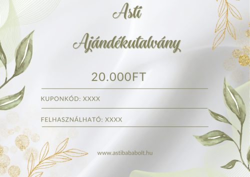 Asti ajándékutalvány - 20.000 Ft értékű