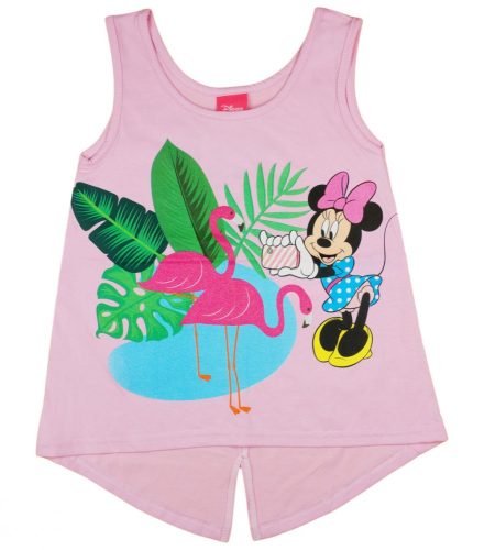 Disney Minnie flamingós, csillámos kislány nyári top