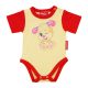 Fisher-Price Kutyushugi mintás baba body (kombidressz) sárga