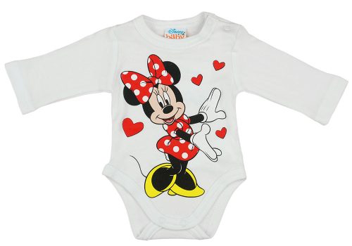 Disney Minnie szívecskés hosszú ujjú baba body