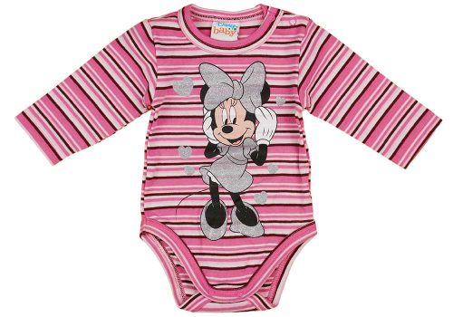 Disney Minnie szívecskés hosszú ujjú baba body