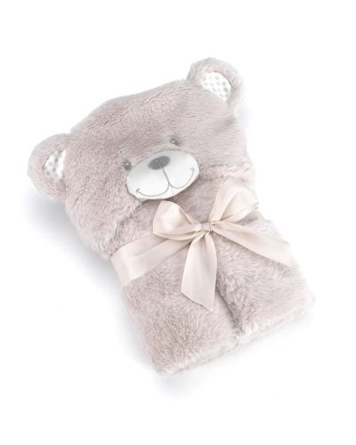 Mora POMPON BEAR P86 pléd 75*95  02-beige - dobozos