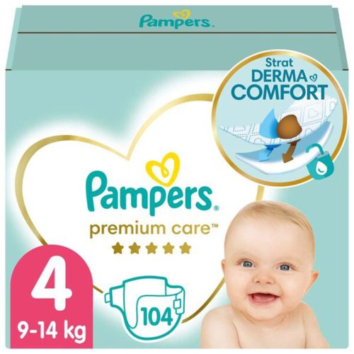 Pampers Premium Care 4 pelenka 9-14kg Megabox 104db