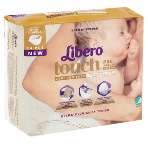 Libero Touch 0 koraszülött pelenka 1-2,5 kg 24db