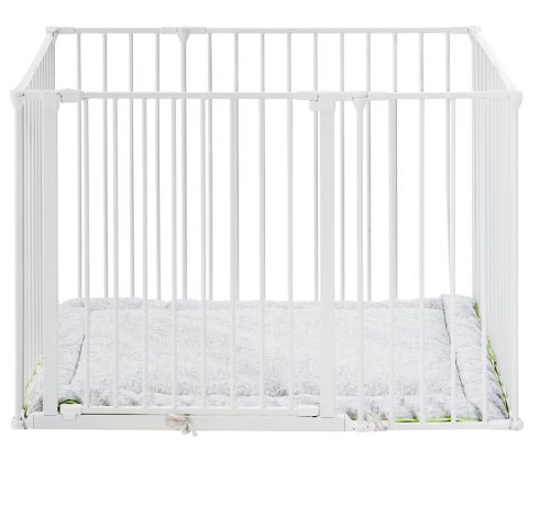 BabyDan Square playpen fehér járóka + matrac