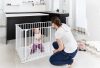 BabyDan Square playpen fehér járóka + matrac