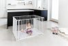 BabyDan Square playpen fehér járóka + matrac