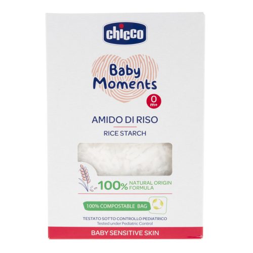 Rizskeményítő fürdető 250 gr - sensitive Baby Moments 100% természetes formula - Chicco