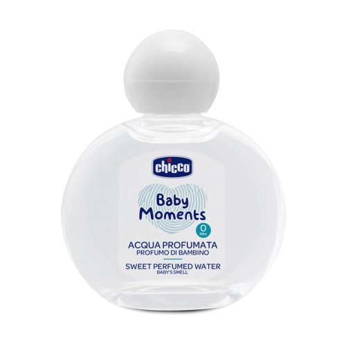 Édes illatos víz 100 ml Baby Moments alkoholmentes, babapúder illat - Chicco