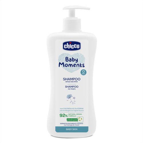 Sampon könnymentes 500 ml Baby Moments körömvirág és növényi glicerin - Chicco