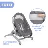 Chicco Baby Hug Air 4in1 bölcső-pihenő-etetőszék-fotel - Dark grey