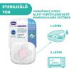 Physio Forma® Comfort szilikon cumi, 1db, 0-6 hó sterilizálható tok - Chicco