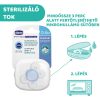 Physio Forma® Comfort szilikon cumi, 1db, 0-6 hó sterilizálható tok - Chicco