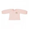 Little Dutch hosszú ujjú felső hímzéssel soft pink 68