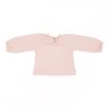 Little Dutch hosszú ujjú felső hímzéssel soft pink 68