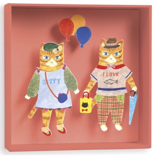 Falikép - Cicák lufikkal - Cats balloon