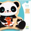 Djeco Fa puzzle 9db-os- Panda