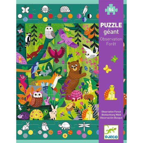 Djeco Megfigyeltető puzzle - Erdőben, 54 db-os