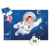 Djeco Formadobozos puzzle - Űrhajós a Holdon, 36 db-os - An astronaut on the moon