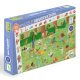 Djeco megfigyeltető puzzle - Kisbarátok a kertben, 35 db-os - Little friends' garden - 35 pcs - FSC MIX