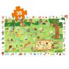 Djeco megfigyeltető puzzle - Kisbarátok a kertben, 35 db-os - Little friends' garden - 35 pcs - FSC MIX