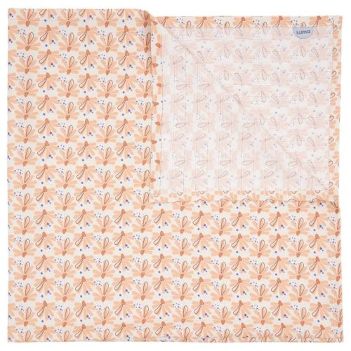 Luma bambusz muszlin pelenka 110x110 cm Flowerfever Nude