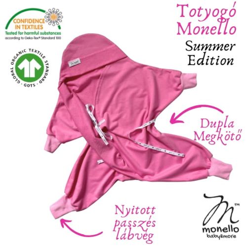 Monello Pink Nyári Babamelegítő Kiscsillag – Limited Edition totyogó