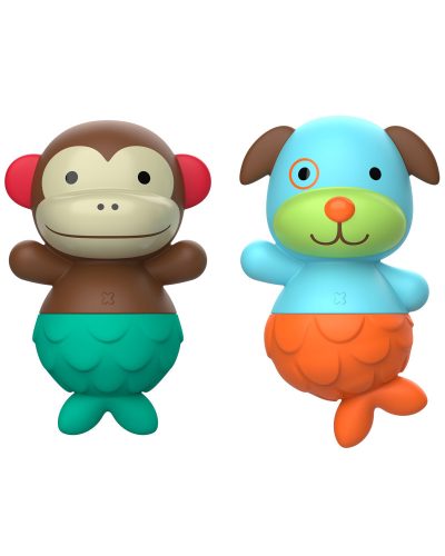 Skip Hop Zoo Mix & Match Flippers fürdőjáték majom és kutya