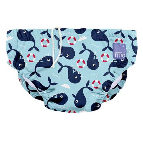 Úszópelenka Bambino Mio Whale Wharf, méret XL