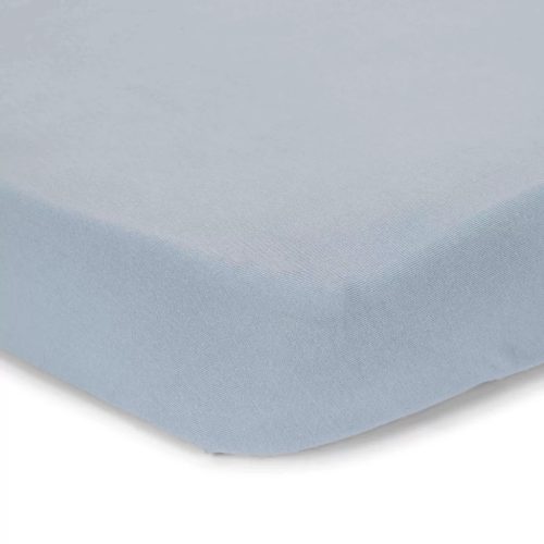 Little Dutch gumis lepedő 70x140/150 cm Pure Denim Blue